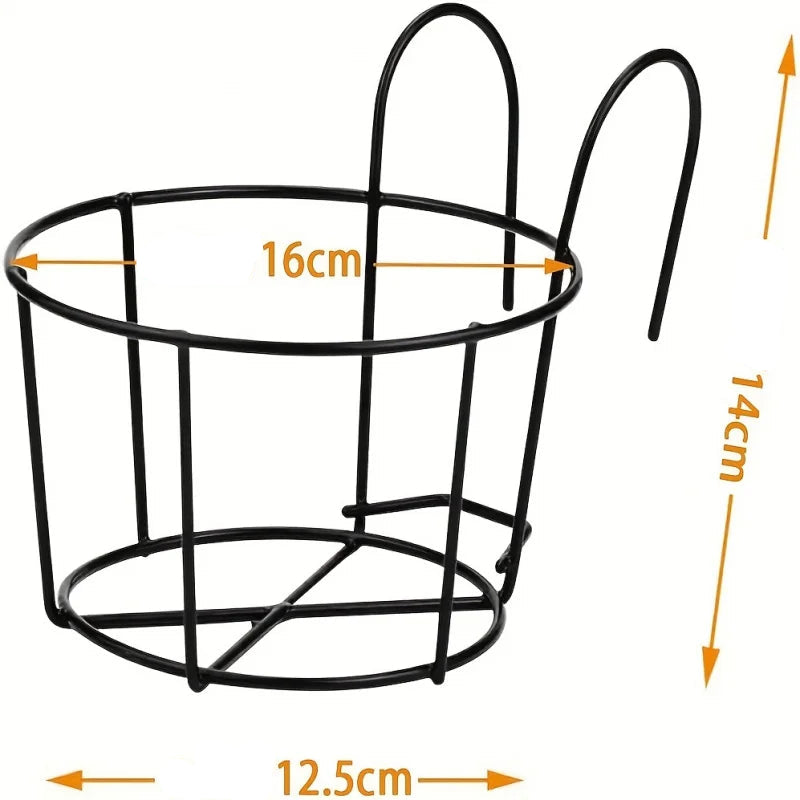 Lot de 4 Supports de Pots de Fleurs Suspendus