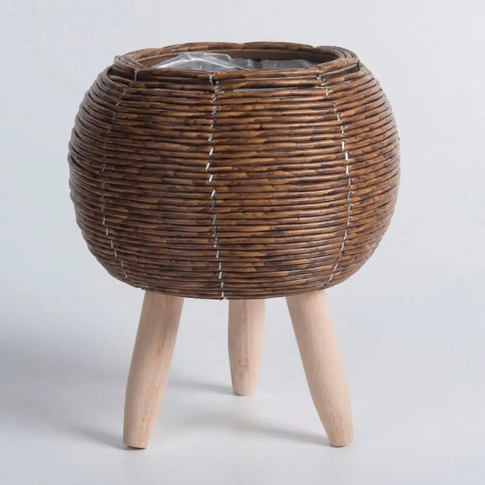 Cache-pot sur Pieds en Osier