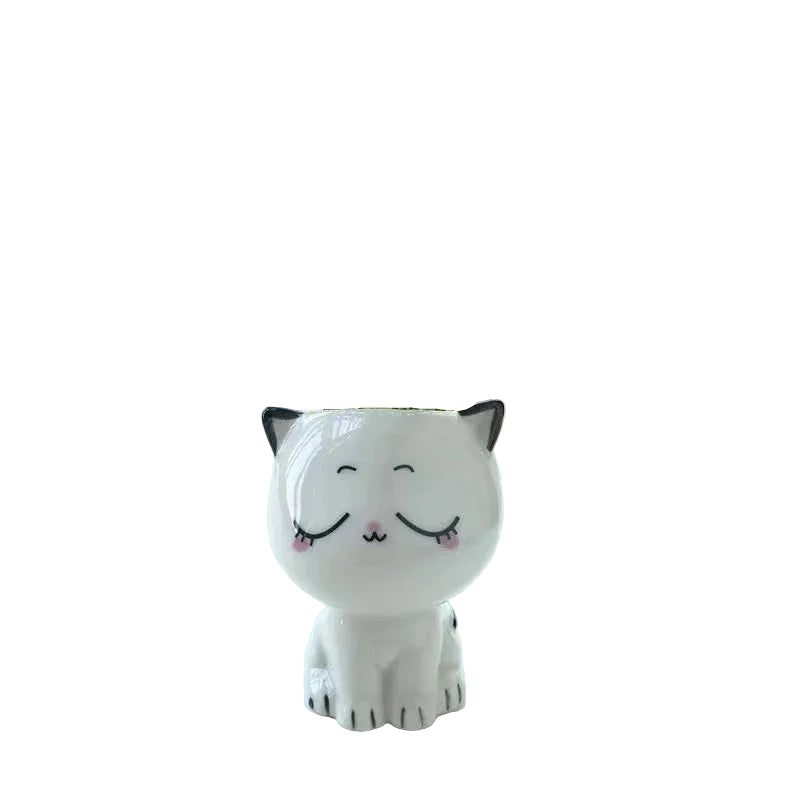 Mini Pot Déco "Têtes de Chats Mignonnes"