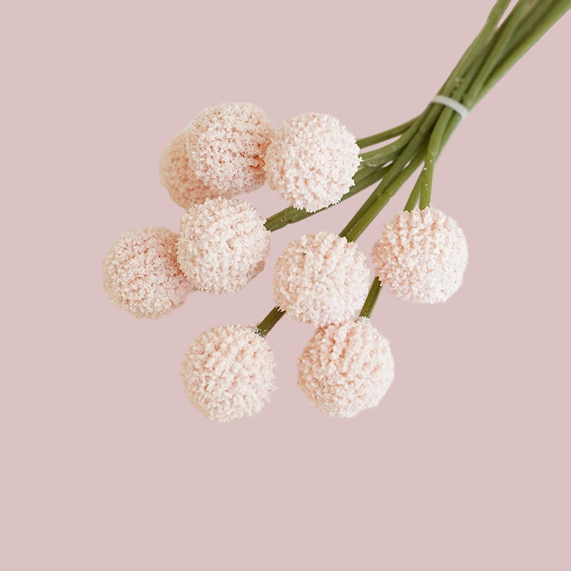 Bouquet de Fleurs Artificielles "Boules d'Or"