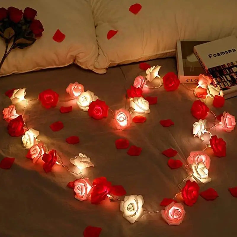 Guirlande de Roses Romantique LED