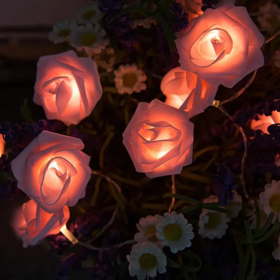 Guirlande de Roses Romantique LED