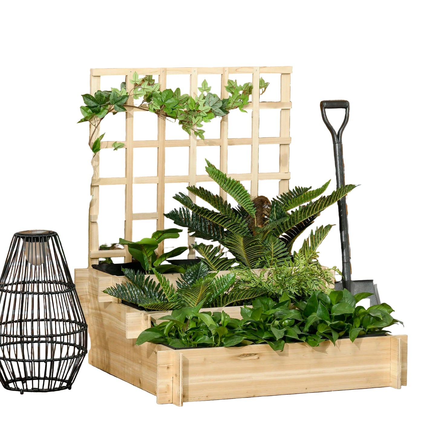 Jardinière Surélevée Avec Treillis