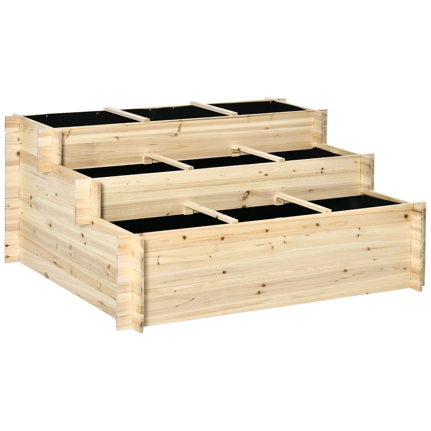 Jardinière Étagée en Pin Massif