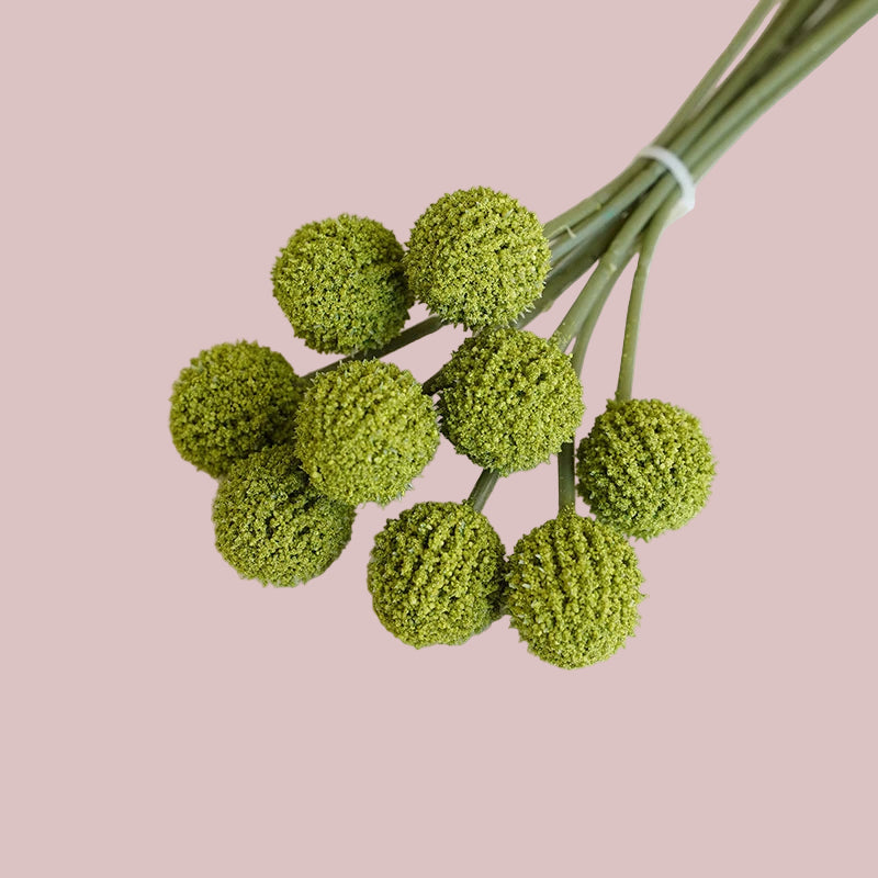 Bouquet de Fleurs Artificielles "Boules d'Or"