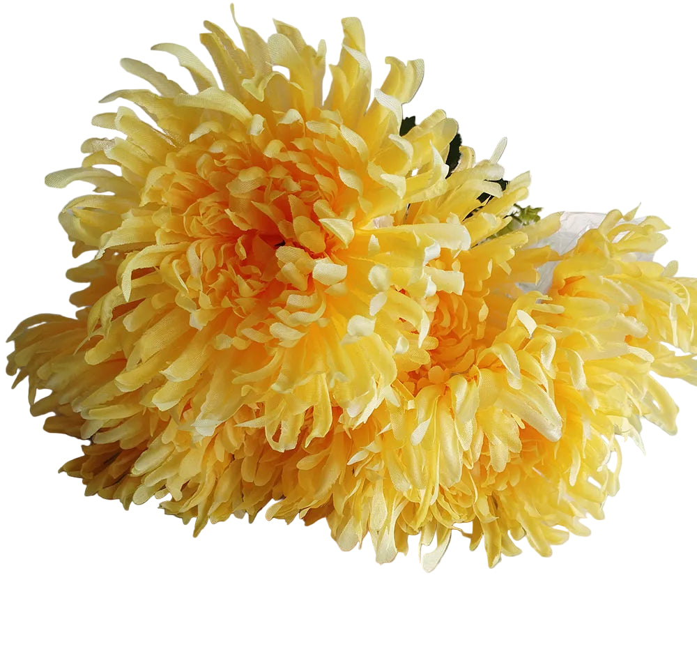 Bouquet de Chrysanthèmes Artificiels "Plumeux"