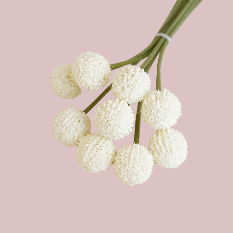 Bouquet de Fleurs Artificielles "Boules d'Or"