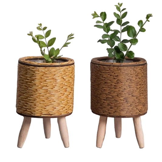 Cache-pot sur Pieds en Osier