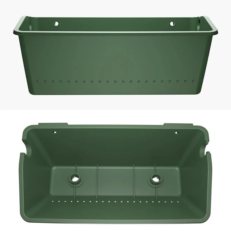 Jardinière Murale Rectangulaire "Vert Olive"