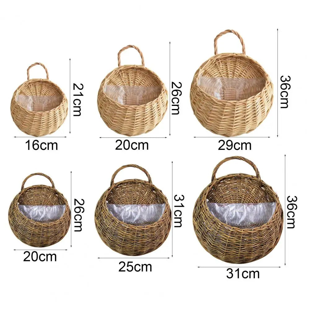 Panier Mural en Osier Tressé