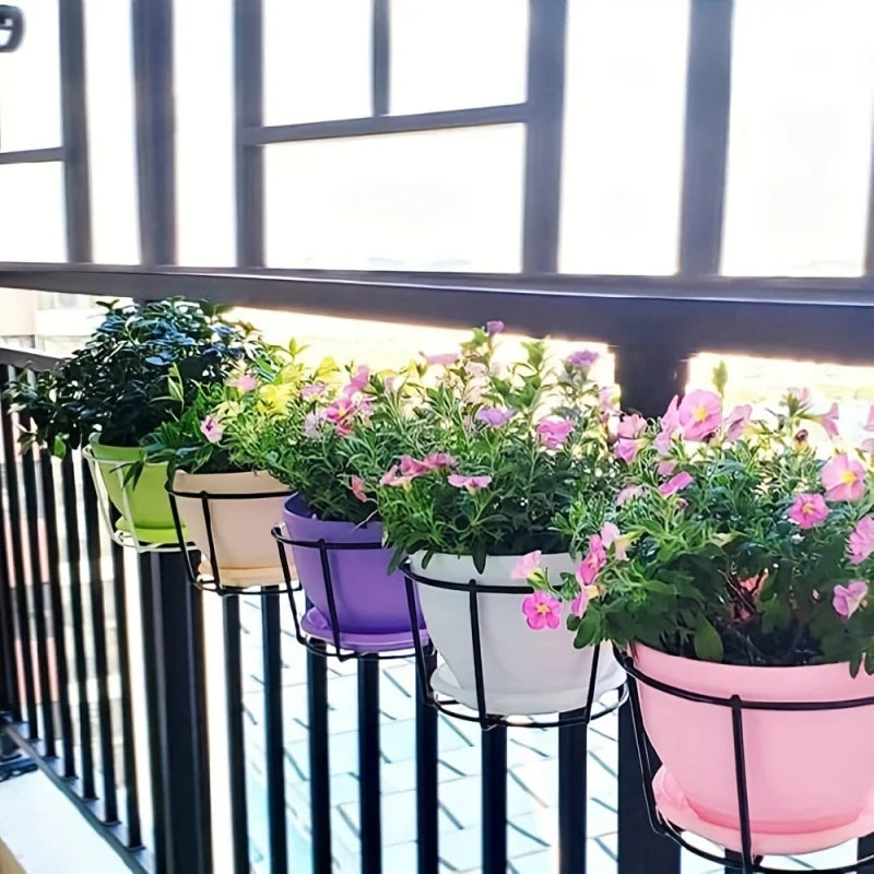 Lot de 4 Supports de Pots de Fleurs Suspendus
