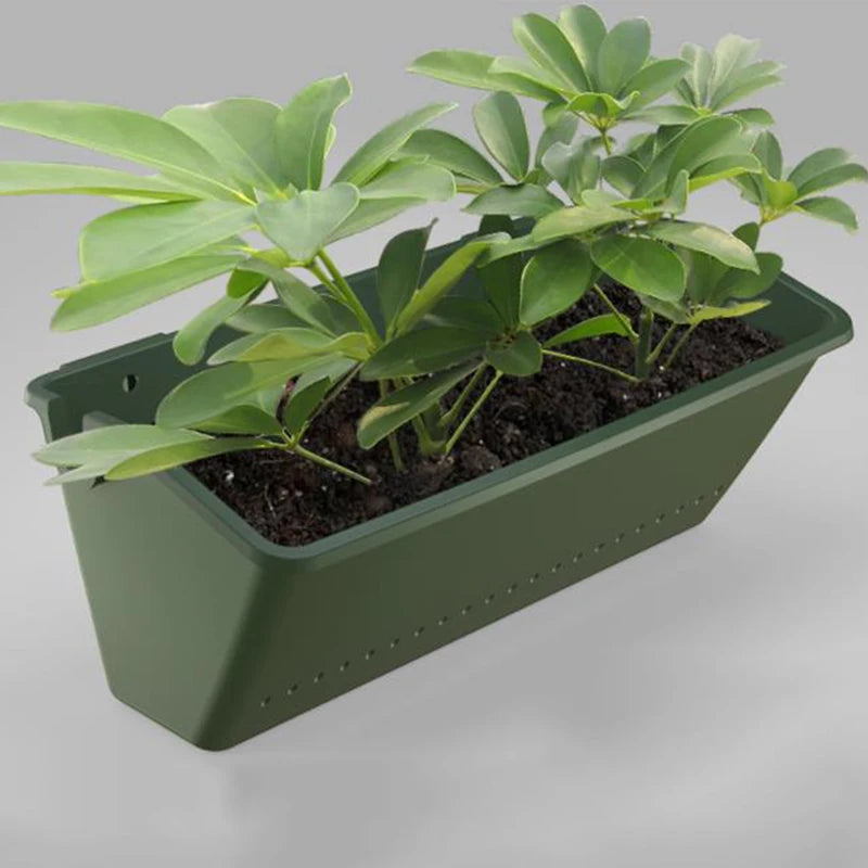 Jardinière Murale Rectangulaire "Vert Olive"