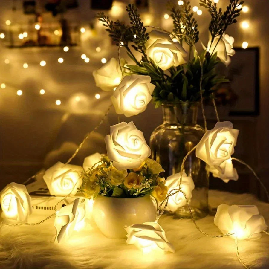 Guirlande de Roses Romantique LED